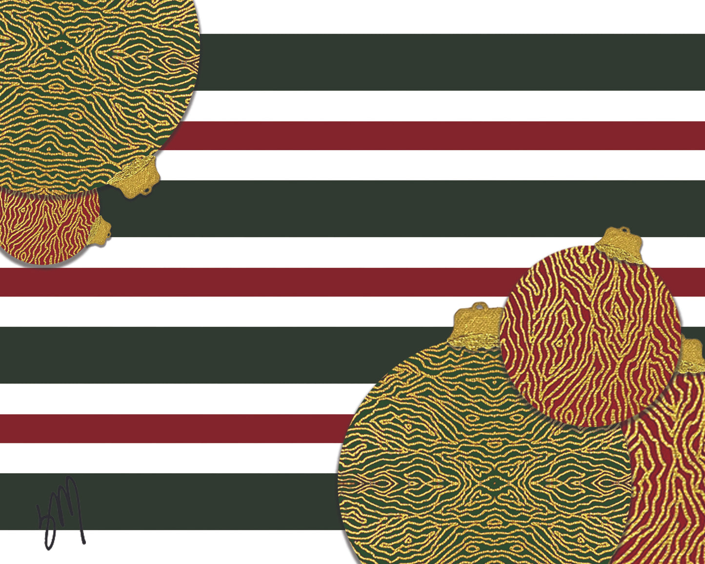 CHRISTMAS BAMBOLINA/ PLANT PLASTIC VINYL PLACEMATS