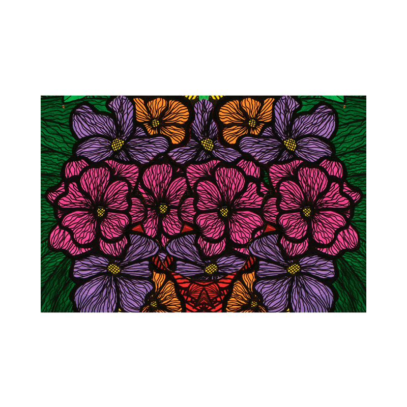 Flower Crown Double Sided Vinyl Placemat