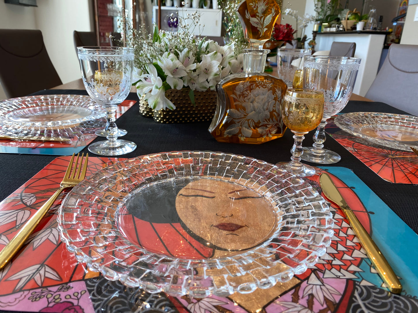 Geisha Double Sided Vinyl Placemat