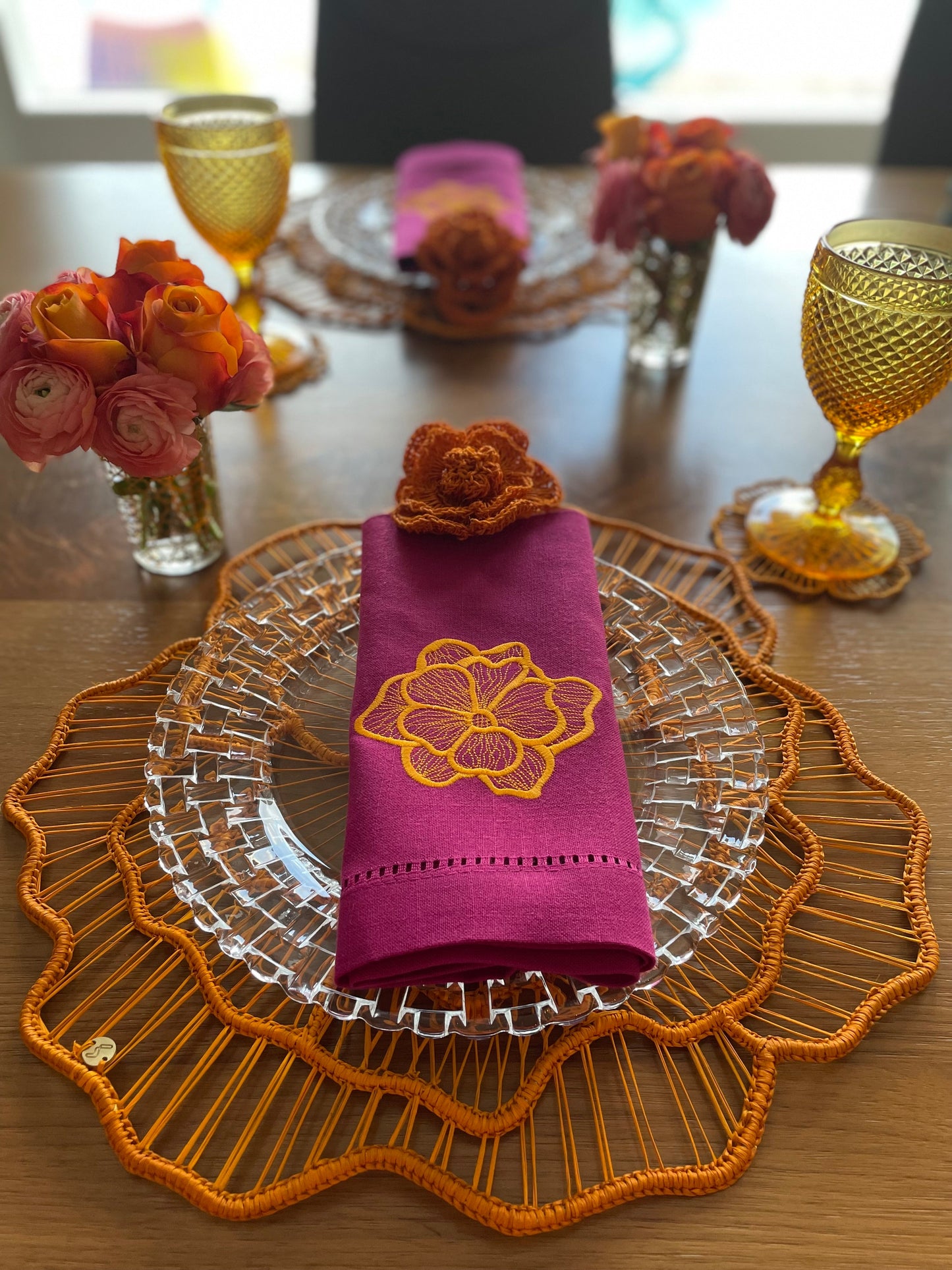 Artisan Woven Orange Placemat