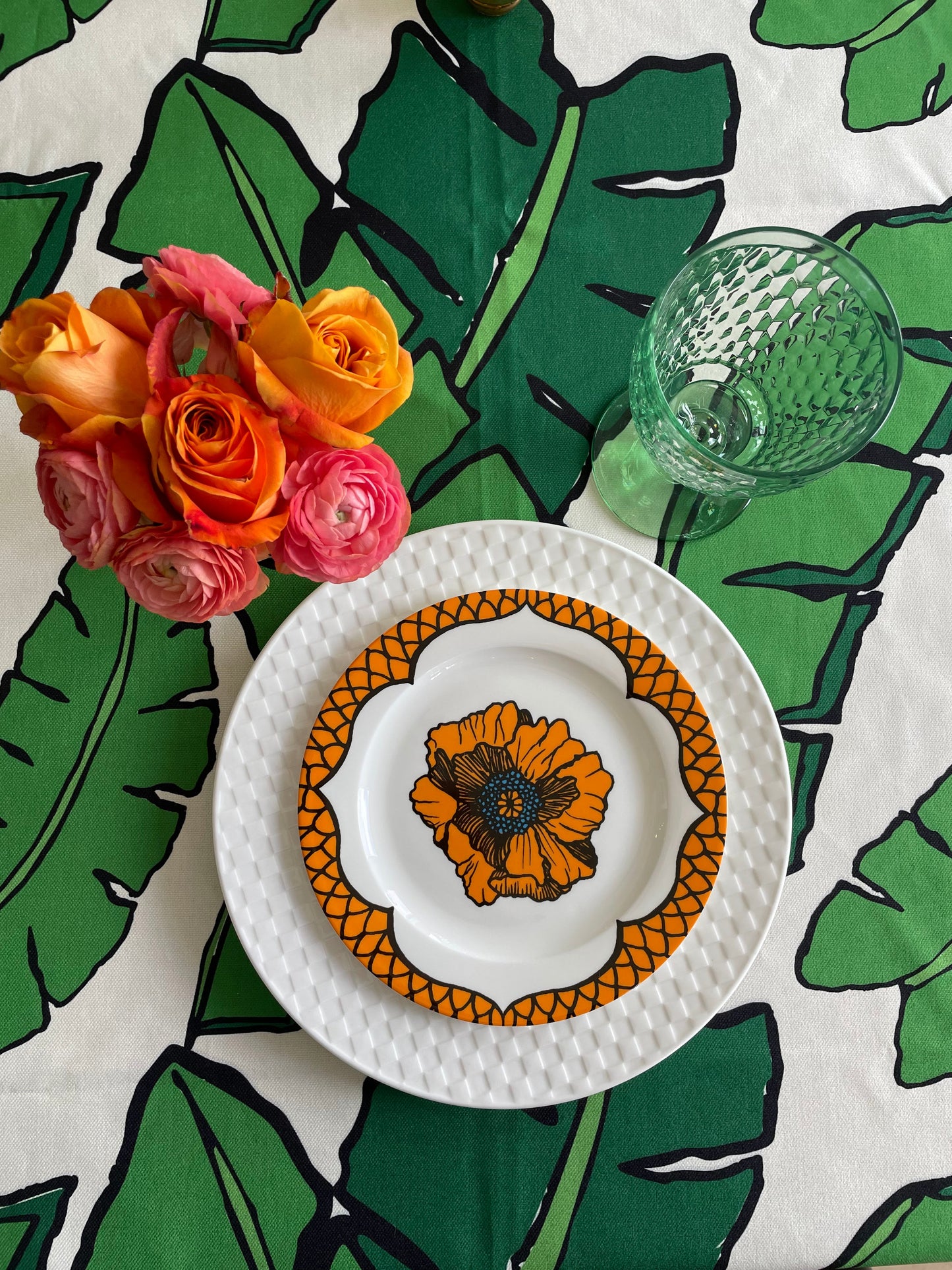 Orange Porcelain Plates