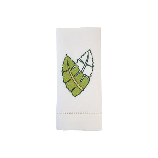 Green Leafs Embroidered Napkins