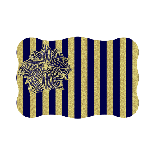 Wavy Edge Double Sided Vinyl Placemat