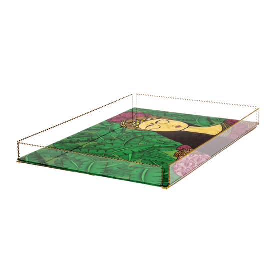 Caribbean Girl Acrylic Tray