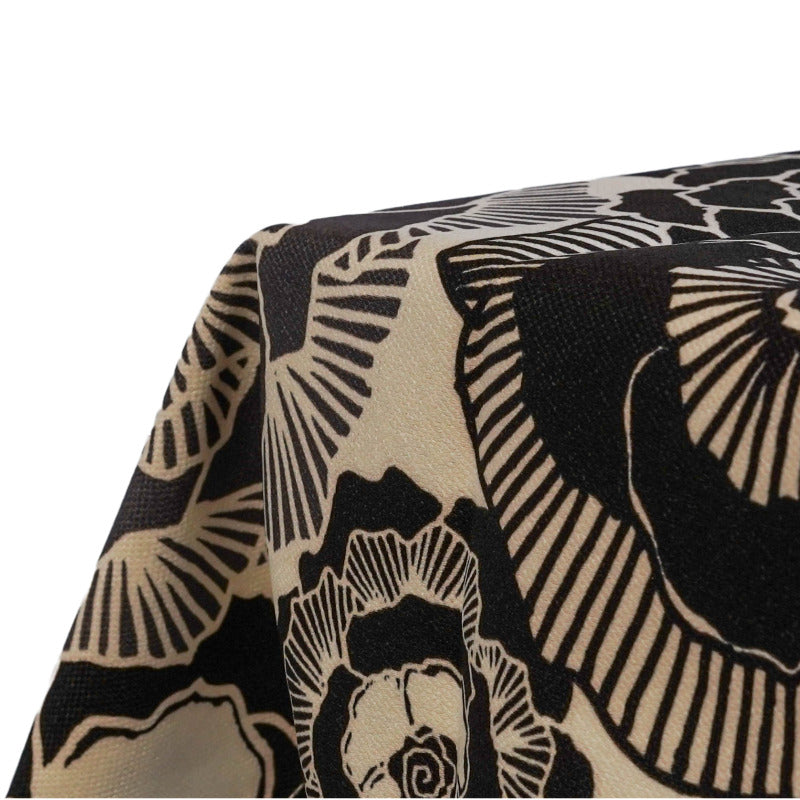 Black and White Water Resistant Table Cloth