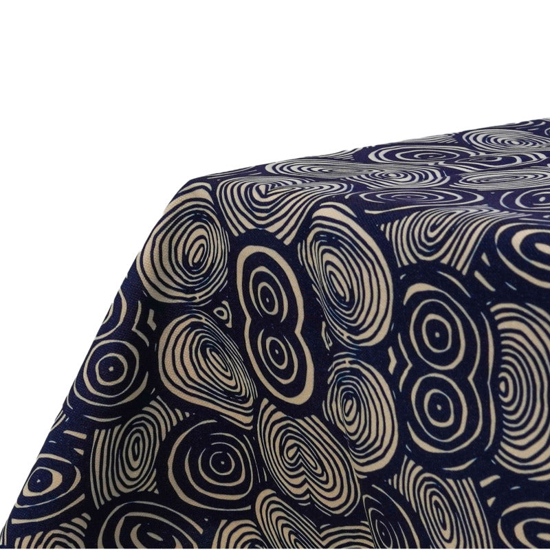 Navy Blue Water Resistant Table Cloth