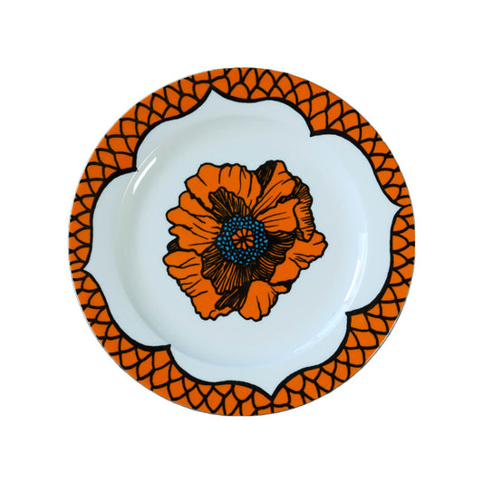 Orange Porcelain Plates