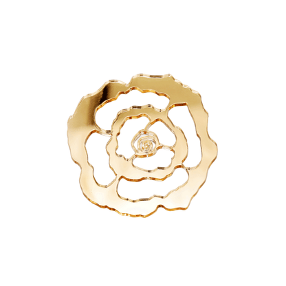 Gold Flower Acrylic Coaster