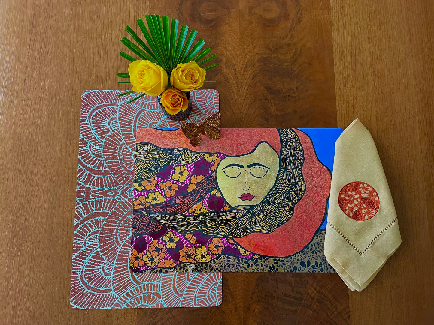 Moniqui Double Sided Vinyl Placemat