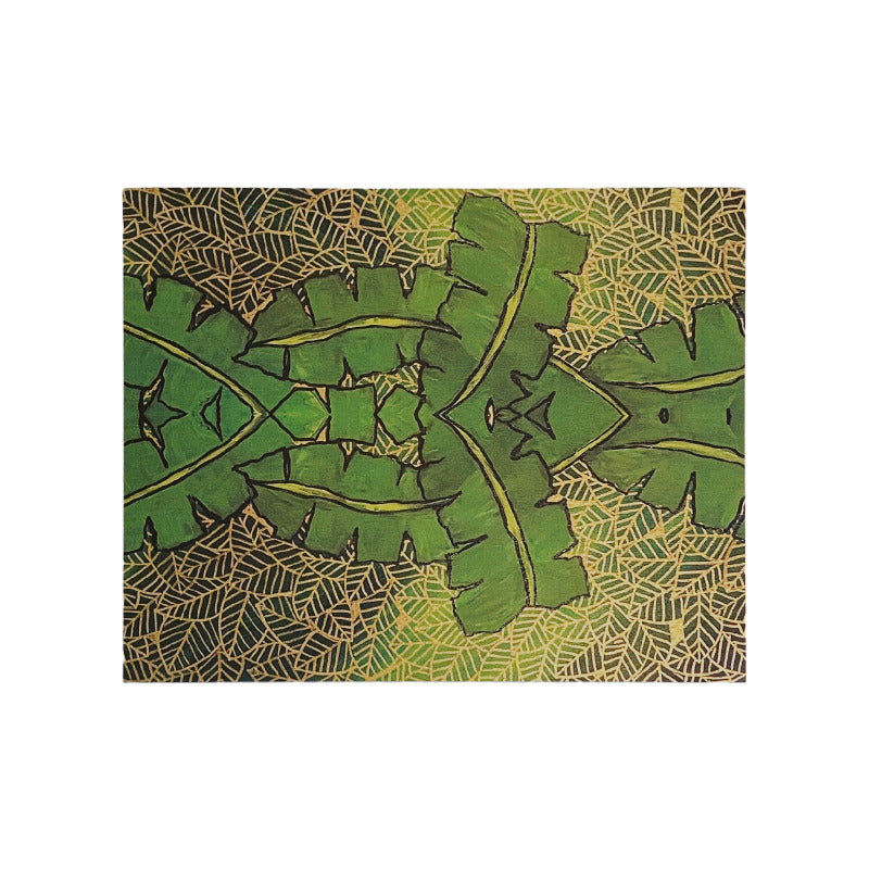 Green Palms Gloss Paper Placemats