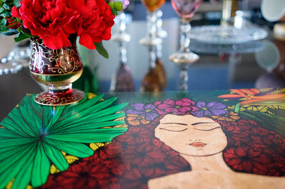 Bronze Lady Gloss Paper Placemats