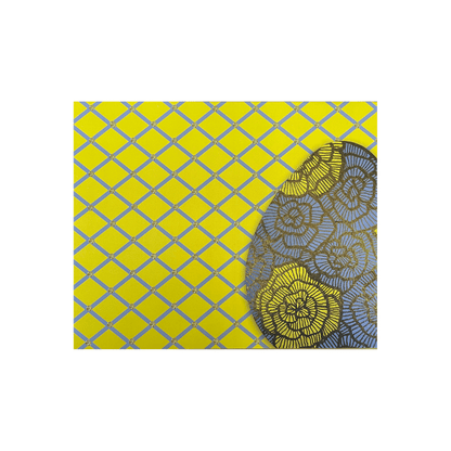 Easter Periwinkle and Yellow Gloss Paper Placemats