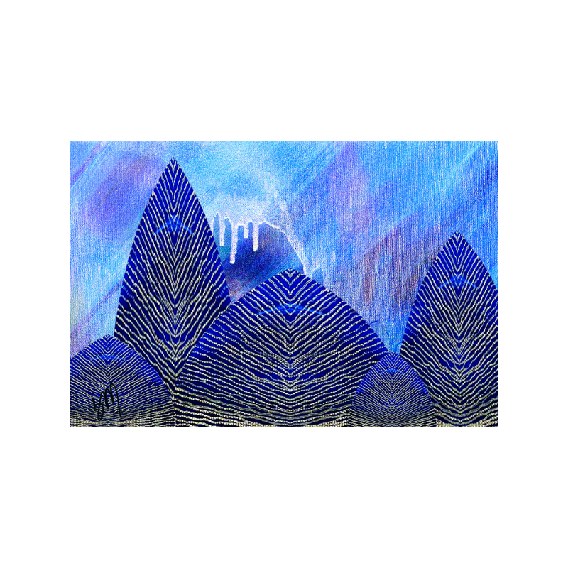 Blue Forest Gloss Paper Placemats