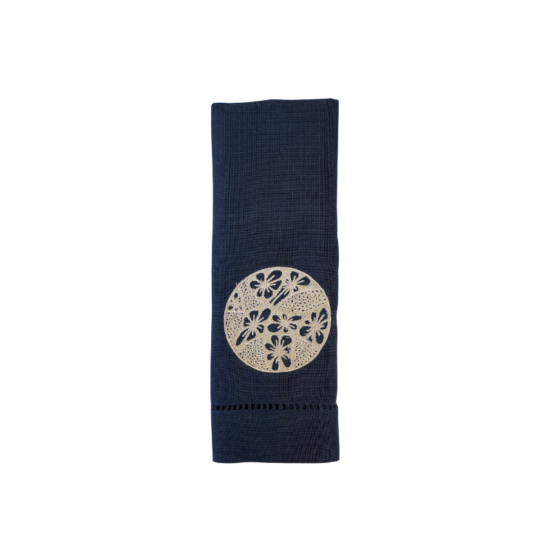 Dark Blue Linen Napkins