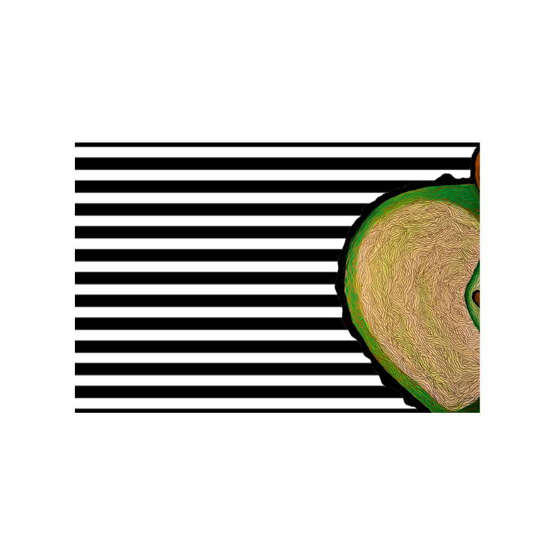 Apple Stripes Gloss Paper Placemats